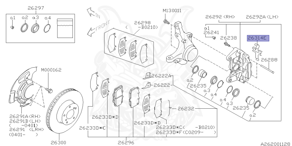Subaru - Impreza WRX STI - GDB - Jan-2000 - Dec-2002 - RASTI - Sedan - 4W - 6-speed manual transmission - Right hand - EJ207