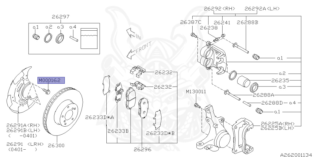 Subaru - Forester - SG5 - Jan-2001 - Dec-2005 - X - Wagon - F4WD - Automatic Transmission - Right hand - EJ20T