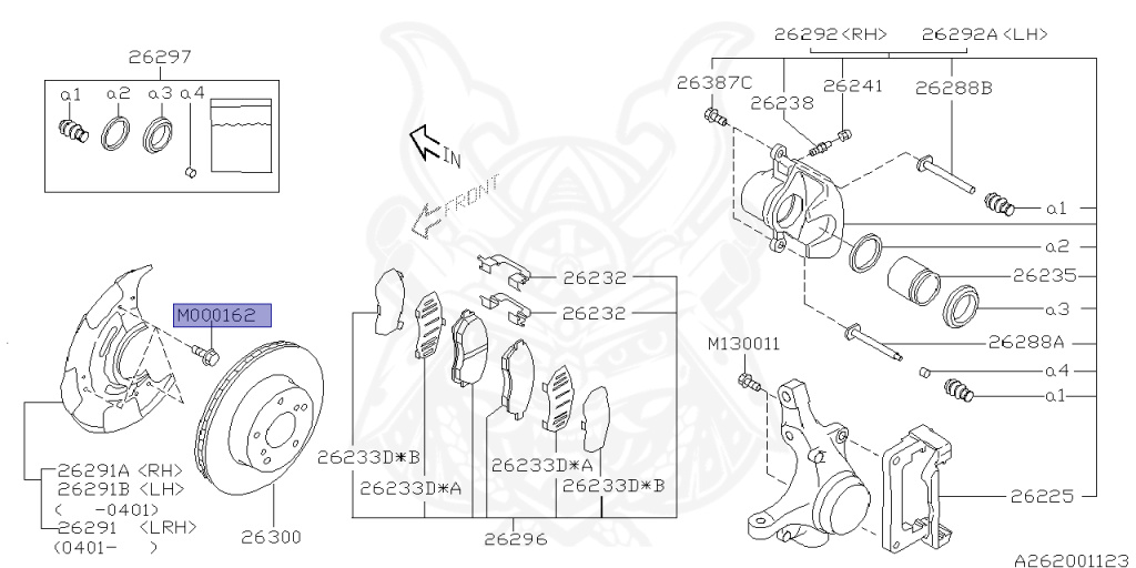 Subaru - Impreza - GD9 - Jan-2002 - Dec-2003 - 20S - Sedan - 4W - 5-speed manual transmission - Right hand - 204