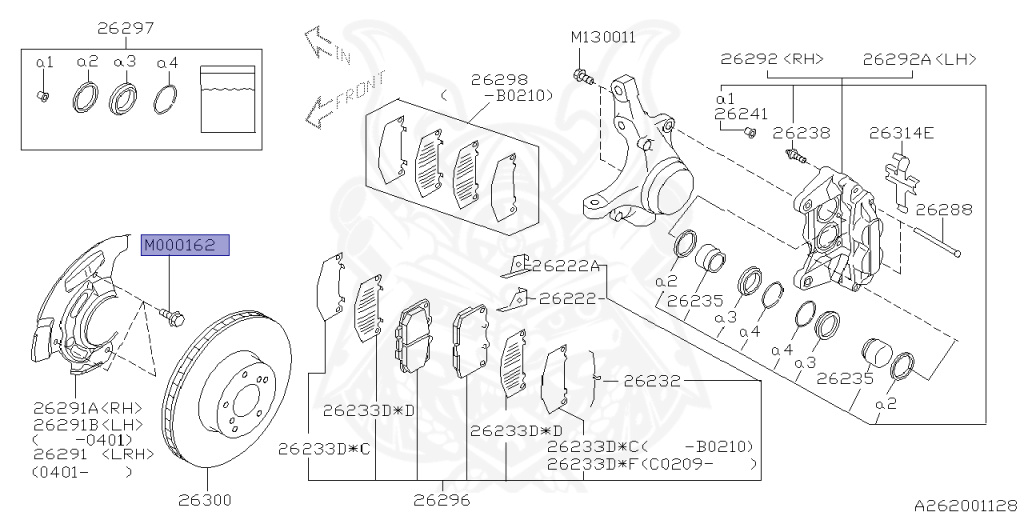 Subaru - Impreza WRX STI - GDB - Jan-2000 - Dec-2002 - RASTI - Sedan - 4W - 6-speed manual transmission - Right hand - EJ207