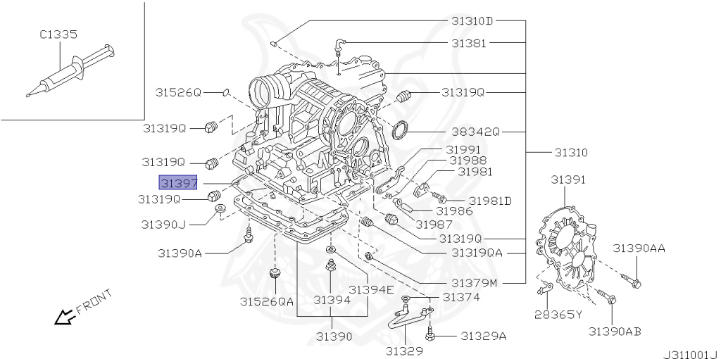 31397-80X01 - Nissan - GASKET, OIL PAN - Nengun Performance