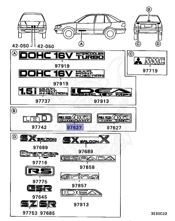 Mitsubishi - Lancer - C72A - 1988 - LNHG - 4G15