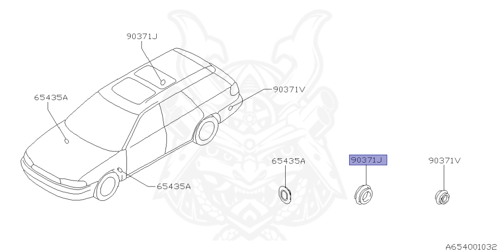 Subaru - Legacy Touring Wagon - BG5 - Jan-1993 - Dec-1997 - BRI20 - Wagon - F4WD - Automatic Transmission - Right hand - BG5