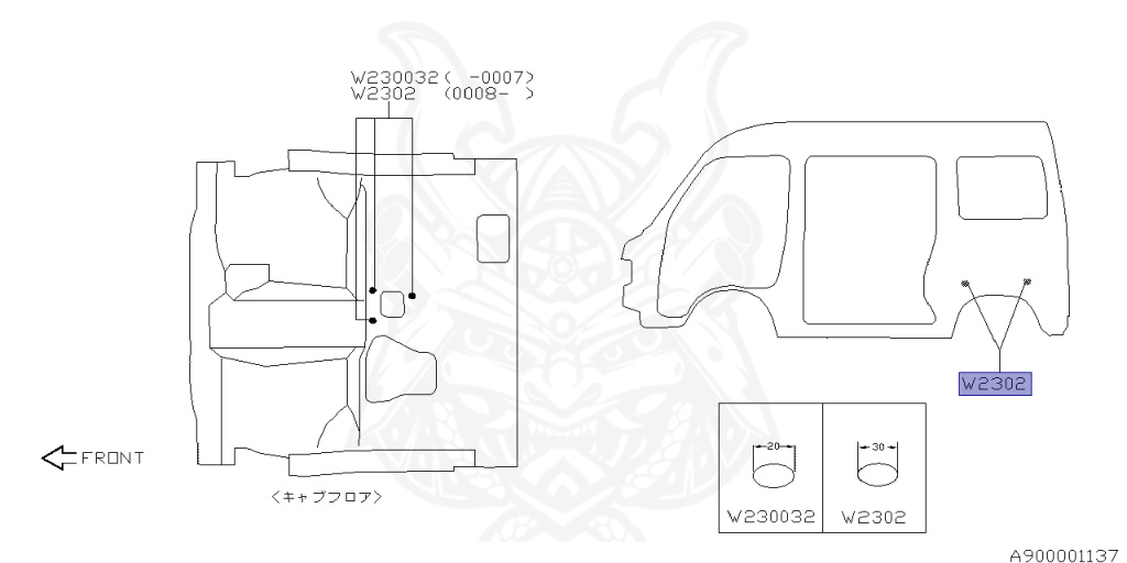 Subaru - Sambar - TT2 - Jan-1999 - Dec-2001 - JA - Truck - F4WD - Automatic transmission - Right hand - EN07Y