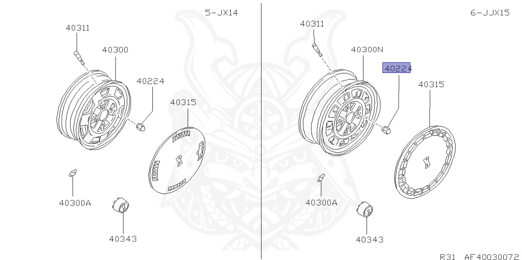40224-92S00 - Nissan - NUT, ROAD WHEEL - Nengun Performance