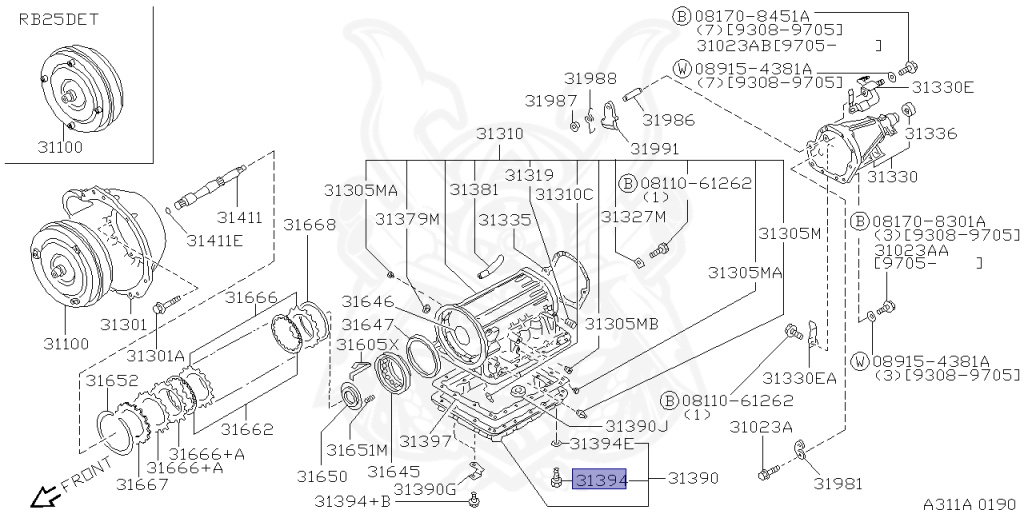 Nissan - Skyline - R33 GTS-t - ECR33 - 1993 - GTS25T/M - 4 DOOR SEDAN(4S) - 2 WHEEL DRIVE(2WD) - AUTOMATIC-FLOOR SHIFT(AT.F4) - HICAS - RB25DET