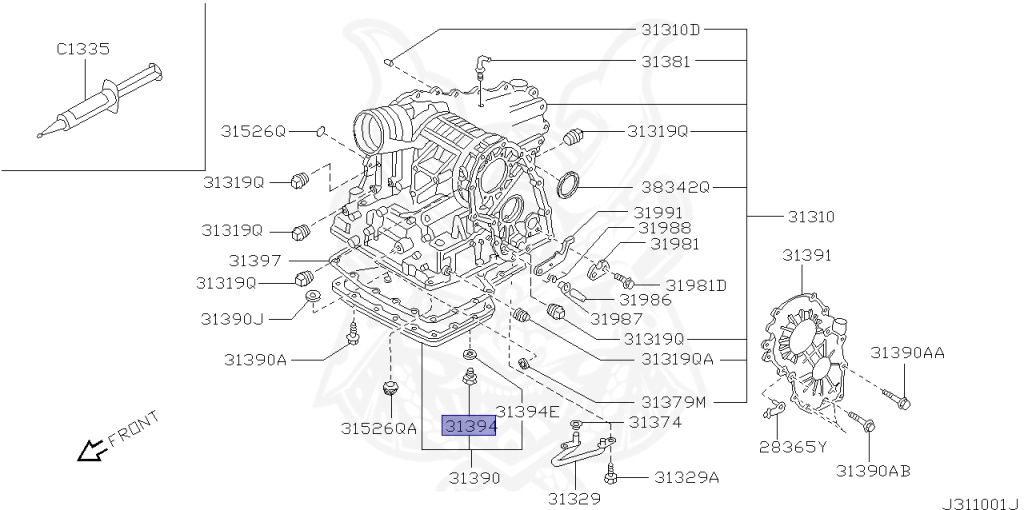 Nissan - Serena - C24 - 1999 - "J" SPECIFICATION - WAGON(W) - 2 WHEEL DRIVE(2WD) - AUTOMATIC-COLUMN SHIFT(AT.R4) - Flooded roof (N/R) - YD25DDTI
