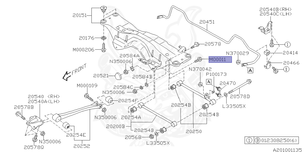 Subaru - Forester - SG5 - Jan-2001 - Dec-2005 - X20 - Wagon - F4WD - Automatic transmission - Right hand - EJ20T