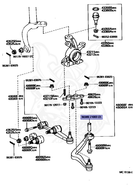 90389-21003 - Toyota - Bushing - Nengun Performance