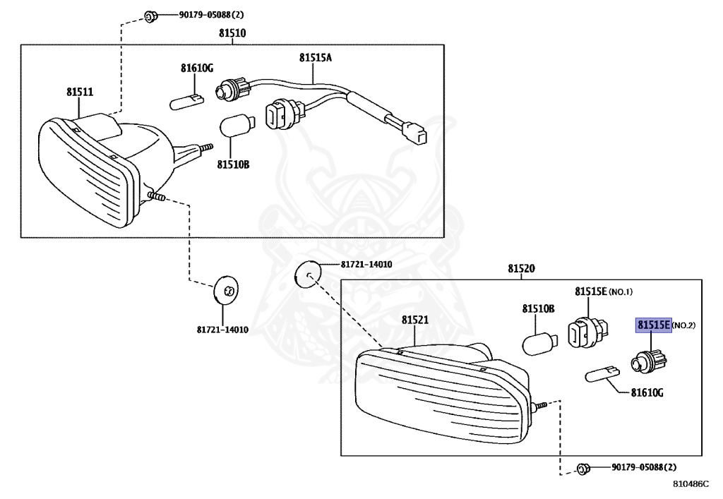 ？ 90075-99080 - Toyota - Plug Assy, Front Turn Signal Lamp