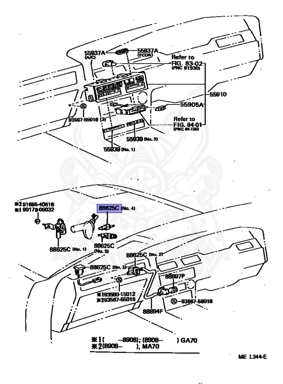 Toyota - Supra A70 MKIII - MA70 - 1988 - GT TURBO TYPE - LIFTBACK (AERO TOP) - Manual - 7MGTEU