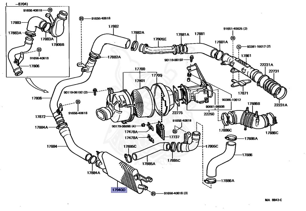 Toyota - Supra A70 MKIII - MA70 - 1987 - GT TURBO TYPE - LIFTBACK - Automatic - 7MGTEU