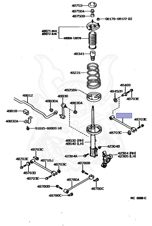 Toyota - Corolla - EE90 - 1987 - DX TYPE - 4-DOOR - Manual - 2E