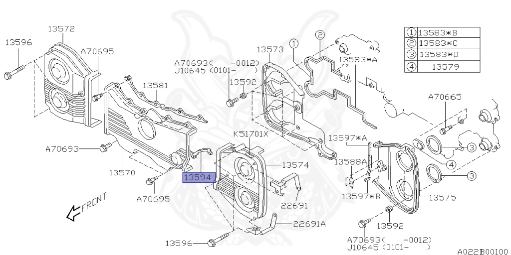 Subaru - Legacy B4 - BE5 - Jan-1998 - Dec-2001 - RSK - Sedan - F4WD - 5-speed manual transmission - Right hand - EJ20