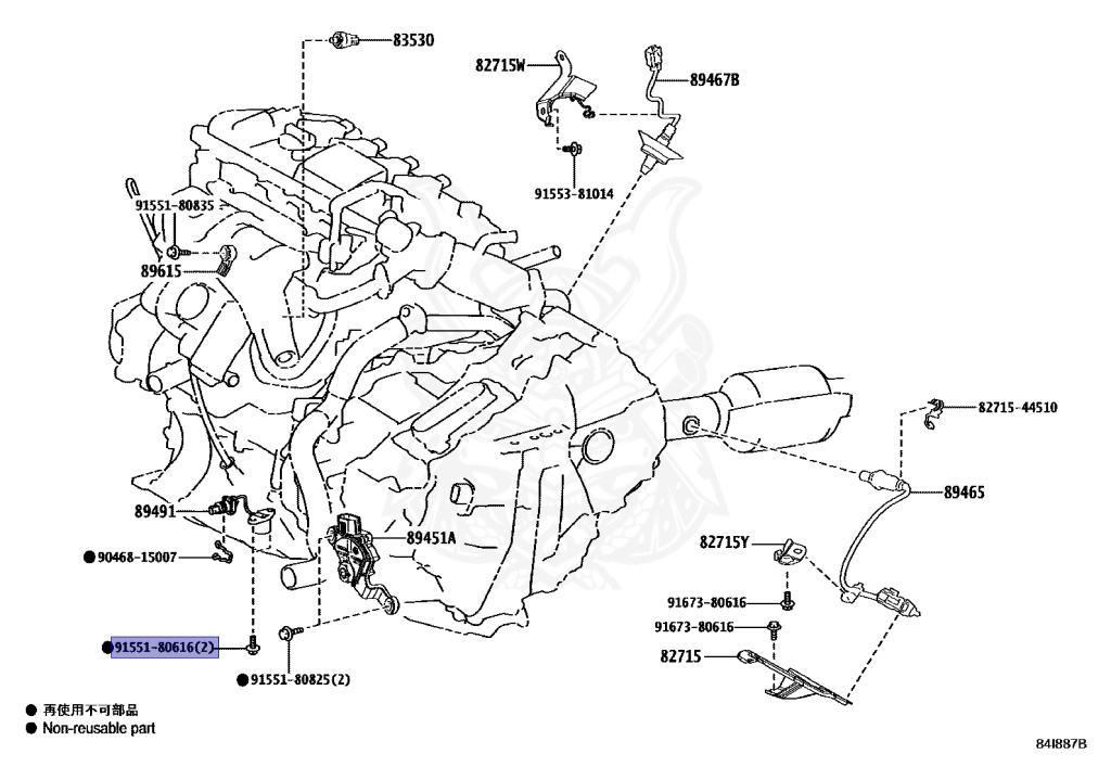 91551-80616 - Toyota - BOLT - Nengun Performance