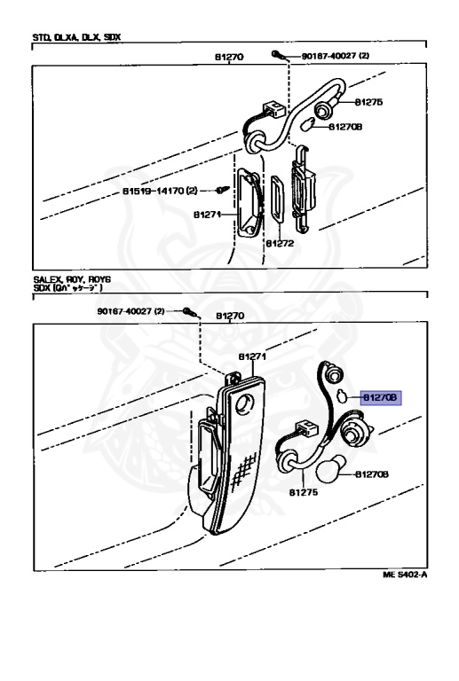 Toyota - Crown - YS130 - 1991 - DELUXE A TYPE - SEDAN - Manual - 3YPE