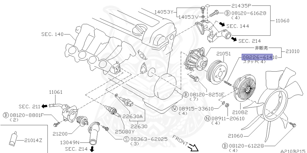 Nissan - Silvia - S14 - 1995 - KS - HARDTOP(K) - MANUAL TRANSMISSION(MT) - TWO WHEELS STEERING(2WS) - SR20DET