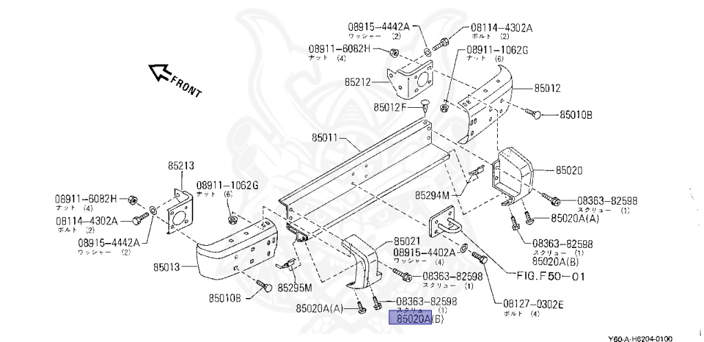 Nissan - Safari - Y60 - 1988 - AD GRADE - Van/Standard Roof (V/LR) - MANUAL TRANSMISSION(MT) - TD42