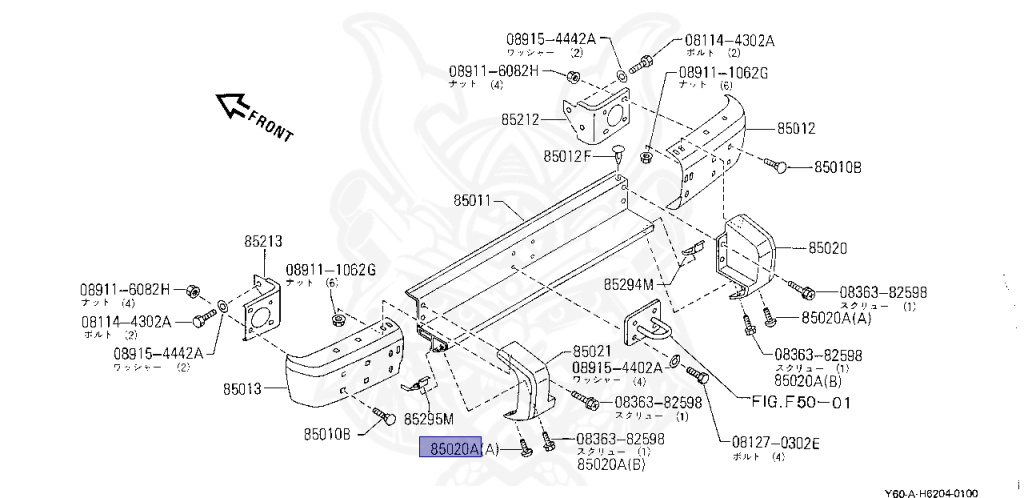Nissan - Safari - Y60 - 1989 - AD GRADE - Van/Standard Roof (V/LR) - AUTOMATIC TRANSMISSION(AT) - TD42
