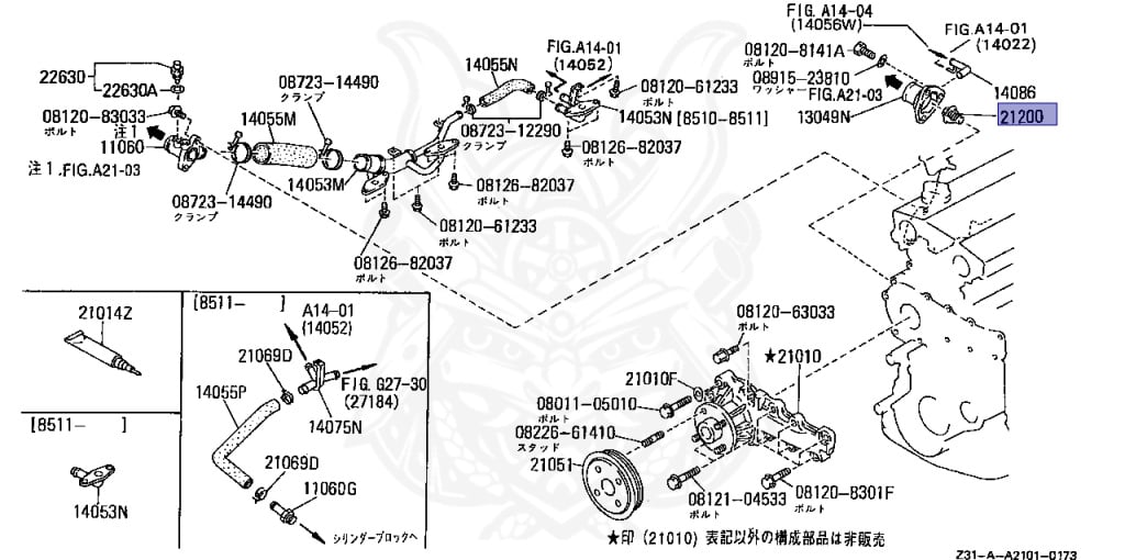 Nissan - Fairlady Z - Z31 - 1987 - ZR2 - AUTOMATIC TRANSMISSION(AT) - T-bar roof (KZ#) - RB20DT