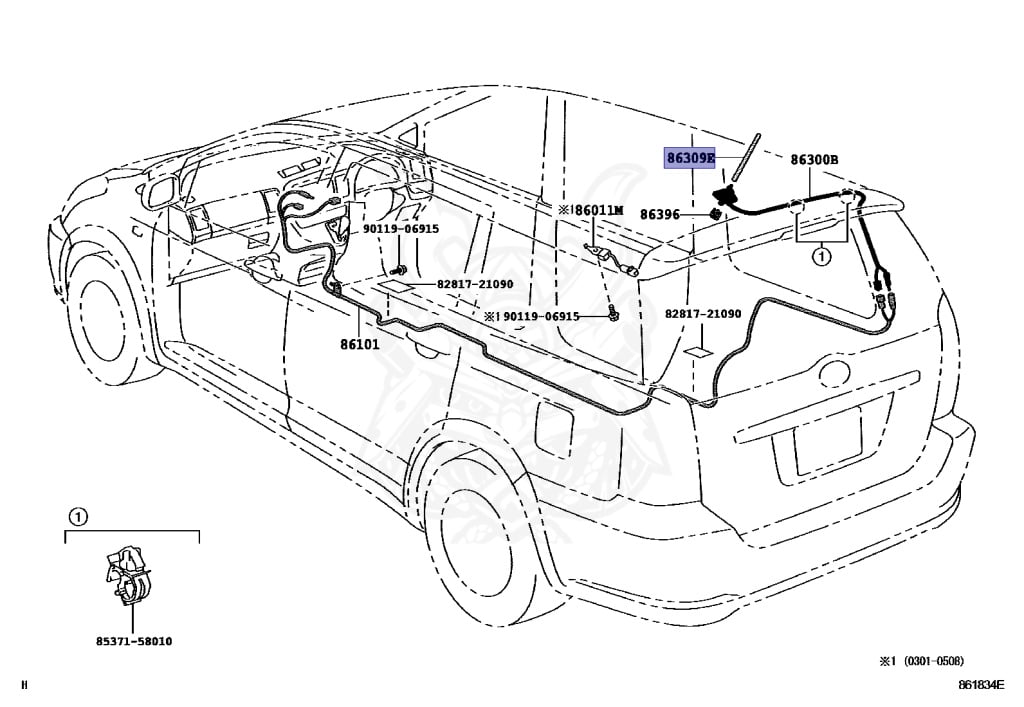 Toyota - Wish - ZNE14G - 2003 - X TYPE - 1ZZFE