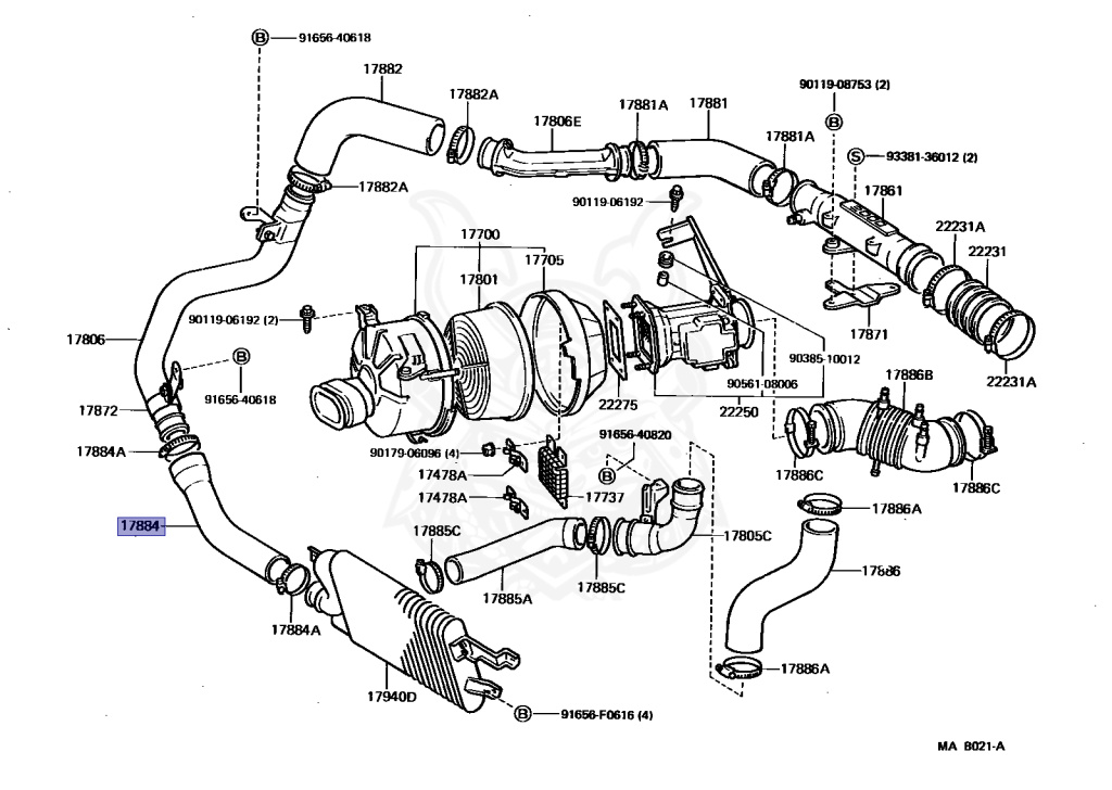 Toyota - Supra A70 MKIII - MA70 - 1989 - GT TURBO TYPE - LIFTBACK (AERO TOP) - Manual - 7MGTEU