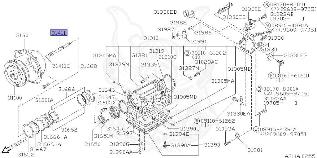 Nissan - Stagea - WC34 - 1998 - RS-V - WAGON(W) - 2 WHEEL DRIVE(2WD) - AUTOMATIC TRANSMISSION(AT) - RB25DET