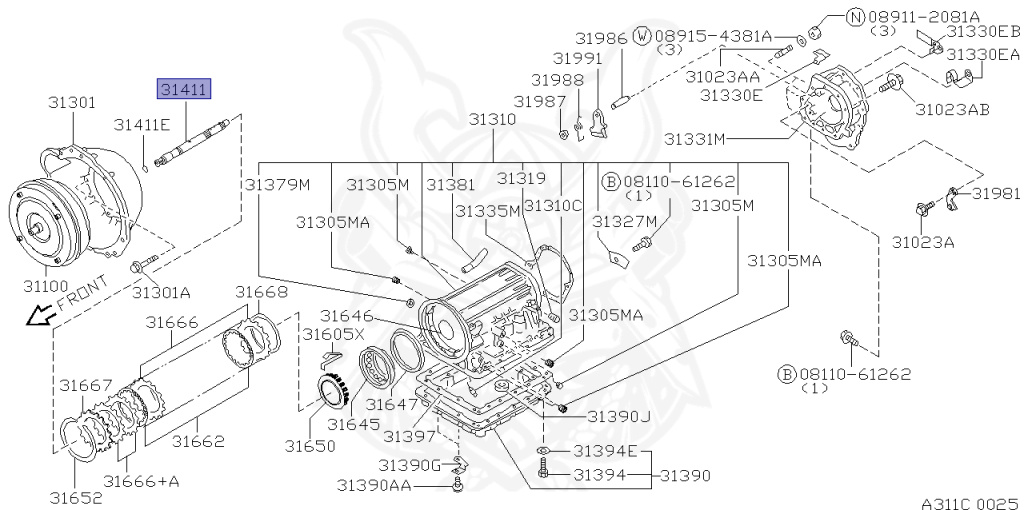 Nissan - Skyline - R34 25GTT - ER34 - 2000 - 25GT TURBO - 2-door hardtop (2K) - AUTOMATIC-FLOOR SHIFT(AT.F4) - HI-CAS 2-Link Drive (HI.2WD) - RB25DET