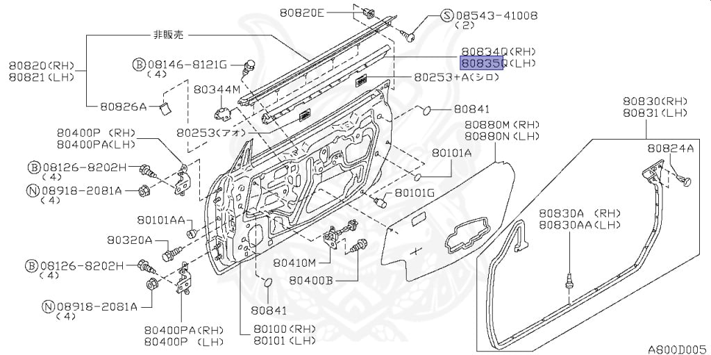 Nissan - Skyline - R34 GT - HR34 - 1998 - 20GT - 4 DOOR SEDAN(4S) - AUTOMATIC-FLOOR SHIFT(AT.F4) - No high-speed casters, 2-link drive (IRS.2WD) - RB20DE