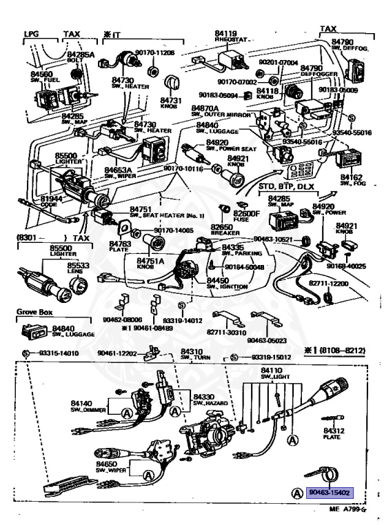 Toyota - Crown - LS110 - 1981 - SUPER SALOON TYPE - 4-DOOR - Automatic - L