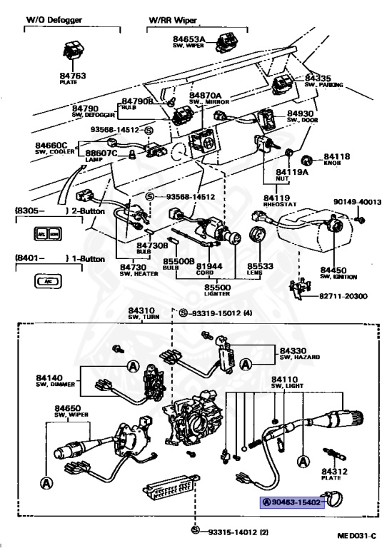 Toyota - Corolla - CE80 - 1984 - SX TYPE - 5-DOOR (3-BOX) - Manual - 1CL