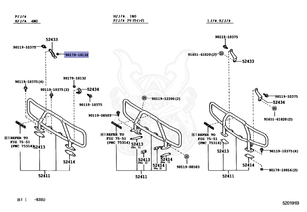 Toyota - Land Cruiser - LJ71G - 1991 - PRADO SX5 TYPE - WAGON - Automatic - 2LTE