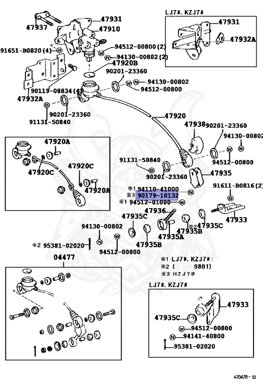 Toyota - Land Cruiser - KZJ78G - 1995 - PRADO SX TYPEPRADO SX WIDE TYPE - WAGON - Automatic - 1KZTE