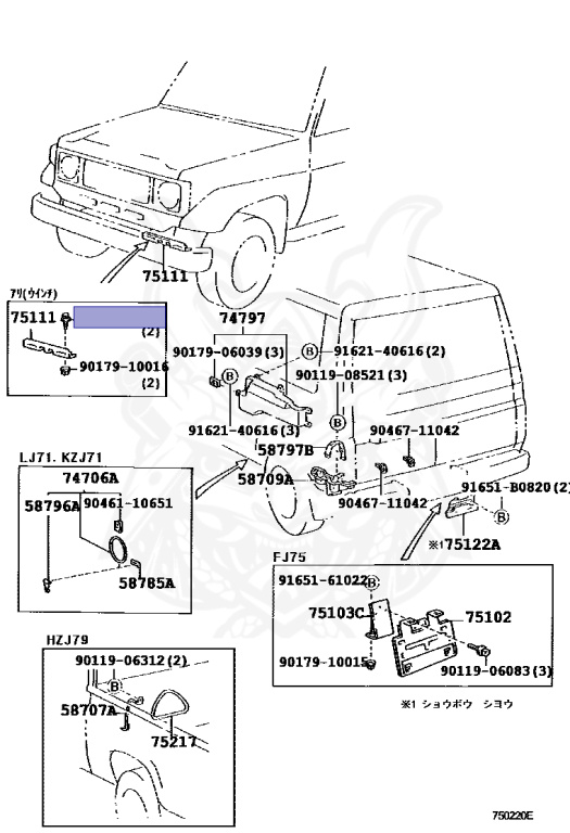 Toyota - Land Cruiser - KZJ78G - 1993 - LX TYPEPRADO LX TYPE - WAGON - Manual - 1KZTE
