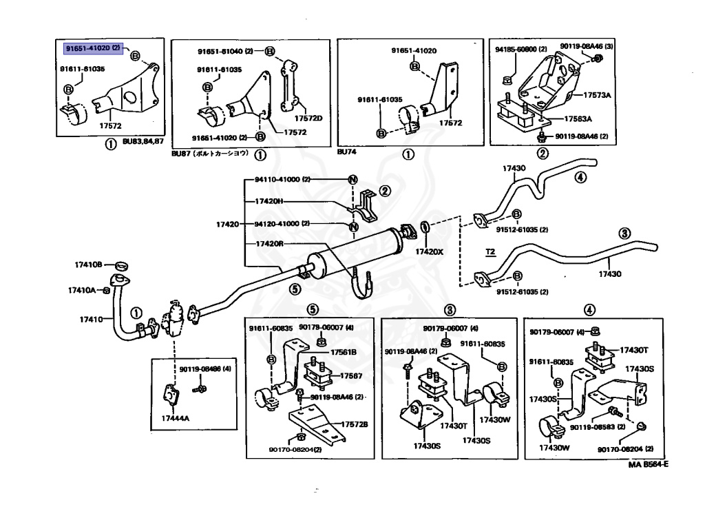Toyota - Dyna - BU87 - 1995 - TRUCK(PICKUP):TR TYPE - Manual - 14B