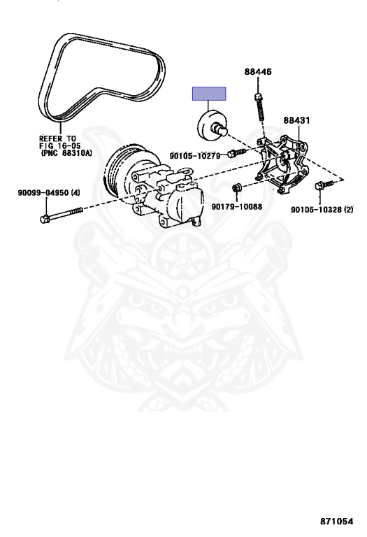 88440-12200 - Toyota - PULLEY, COOLER COMPRESSOR IDLE - Nengun