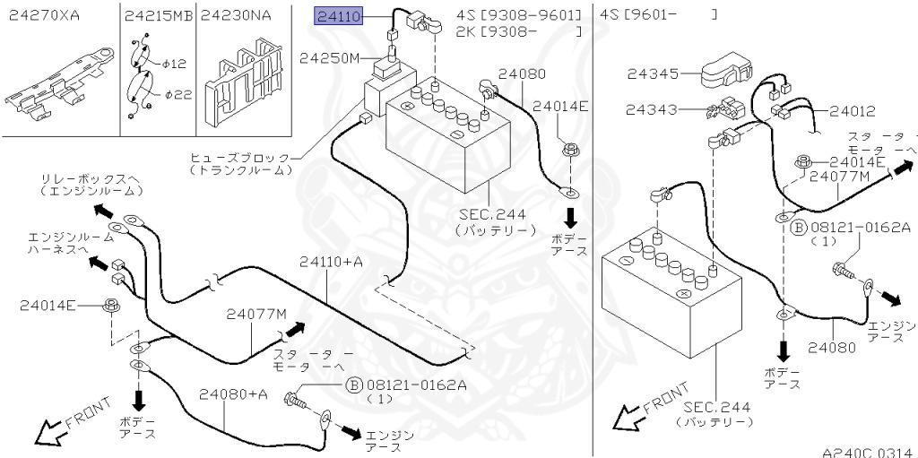 Nissan - Skyline - R33 GTS-t - ECR33 - 1994 - GTS25T/M - 2 door hard top (2K) - 2 WHEEL DRIVE(2WD) - AUTOMATIC-FLOOR SHIFT(AT.F4) - HICAS - RB25DET