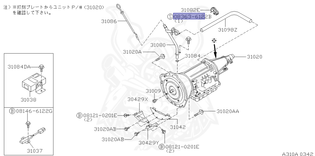 Nissan - Skyline - R34 25GTT - ER34 - 2002 - 25GT TURBO - 4 DOOR SEDAN(4S) - AUTOMATIC-FLOOR SHIFT(AT.F4) - Hi-Cas 2-Link (HI.2WD) - RB25DET