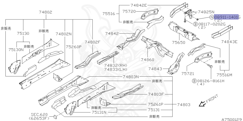 Nissan - Silvia - S14 - 1995 - KS - HARDTOP(K) - MANUAL TRANSMISSION(MT) - TWO WHEELS STEERING(2WS) - SR20DET