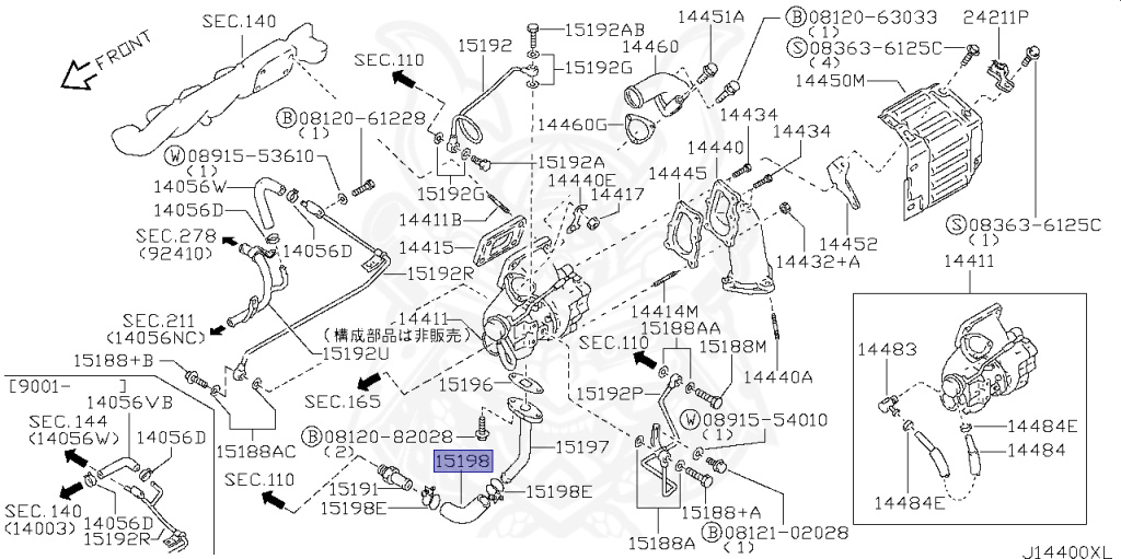 Nissan - Skyline - R32 GTS-t/4 - HCR32 - 1993 - GTST. Type M - 2-door sports coupe (2K) - High-performance 2-wheel drive (HI.2WD) - MANUAL TRANS 5-SPEED(MT.F5) - RB20DET