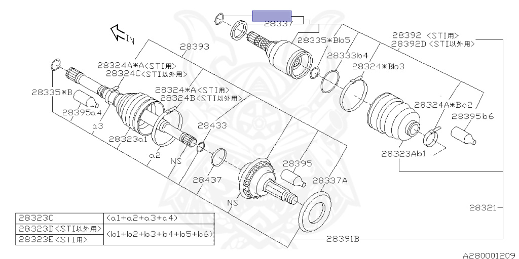 Subaru - Impreza WRX STI - GDB - Jan-2005 - Dec-2006 - S204 - Sedan - 4W - 6-speed manual transmission - Right hand - EJ207