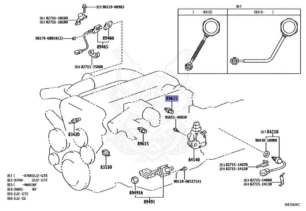 eoページ 89615-22040 - Toyota - SENSOR, KNOCK CONTROL - Nengun Performance