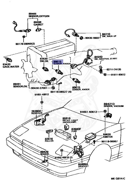 89615-22040 - Toyota - SENSOR, KNOCK CONTROL - Nengun Performance