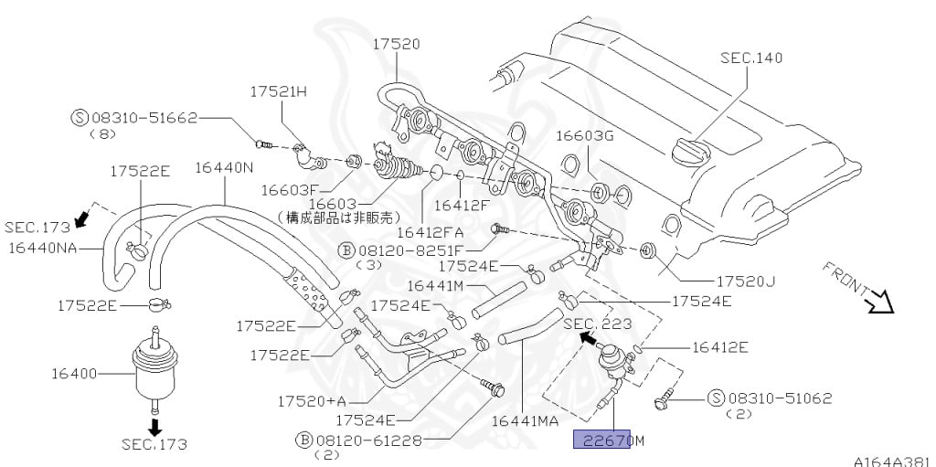 22670-65F01 - Nissan - Fuel Pressure Regulator - Nengun Performance