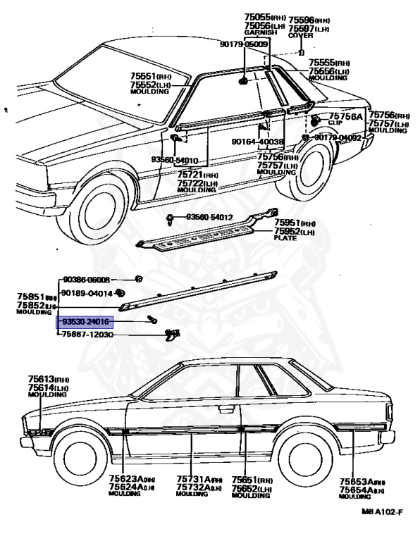Toyota - Corolla - TE70 - 1979 - SE TYPE - 2-DOOR - Automatic - 13TU