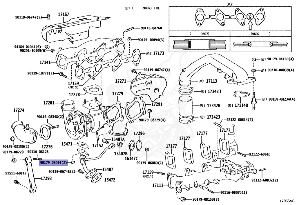 トップス n 90179-08054 - Toyota - NUT - Nengun Performance