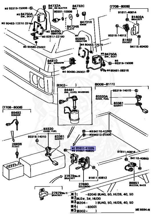Toyota - Dyna - HU30 - 1978 - TRUCK(PICKUP):TR TYPE - Manual - H