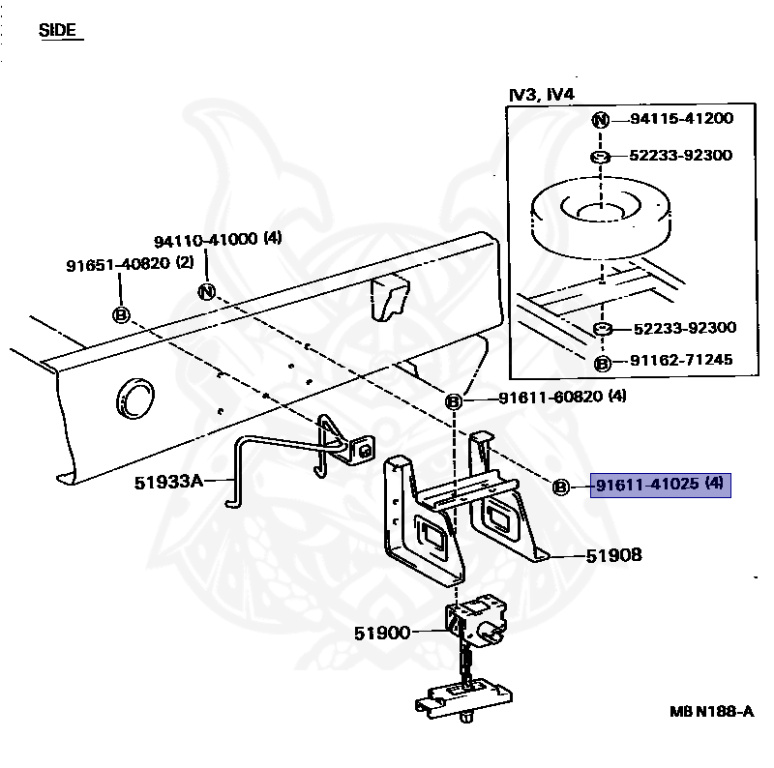 Toyota - Dyna - BU62 - 1988 - TRUCK(PICKUP):TR TYPE - Automatic - 13B