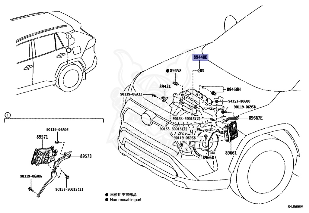 89448-33010 - Toyota - SENSOR, OIL PRESSURE & TEMPERATURE - Nengun