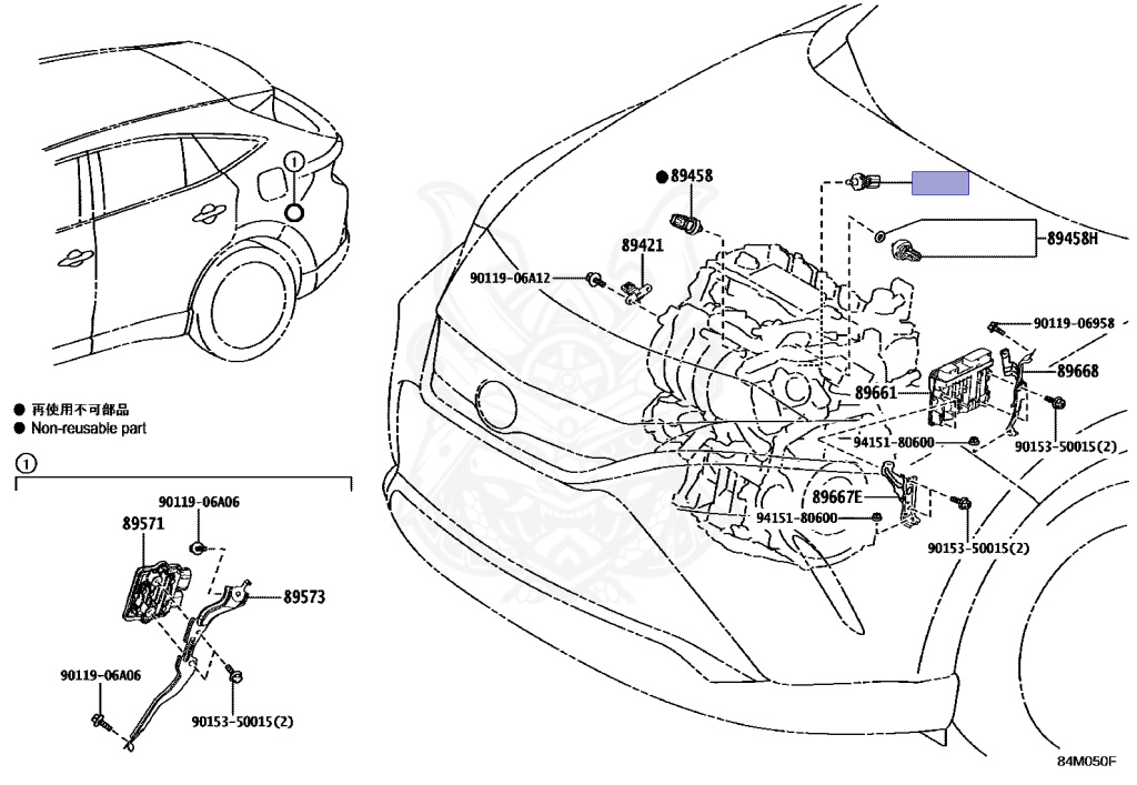 89448-33010 - Toyota - SENSOR, OIL PRESSURE & TEMPERATURE - Nengun